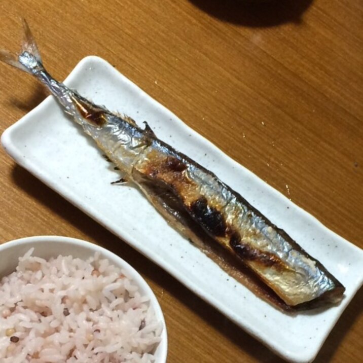 秋の味♡秋刀魚の塩焼き